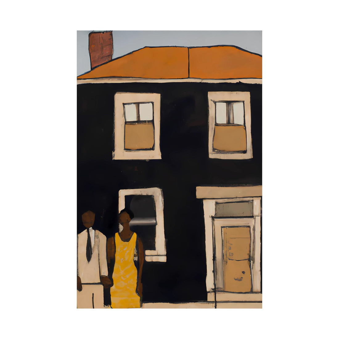 Family Home, Folk Series | Poster Print