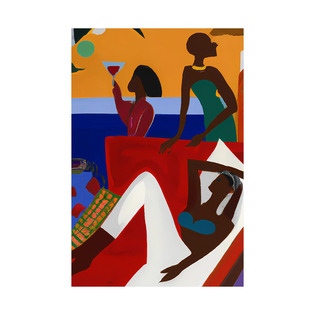 Crimson Lady, Lounge Series | Poster Print