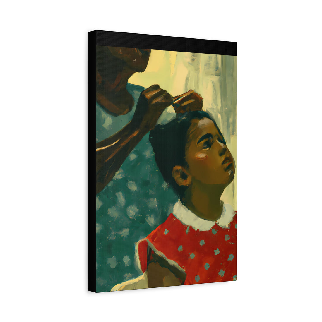 Hair Days 2, Canvas Wall Art Daughter Series