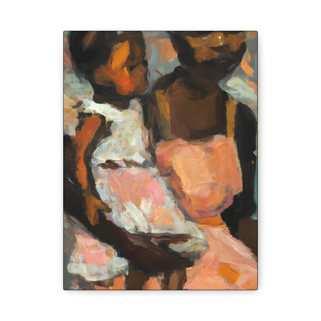 Peach Mother, Canvas Wall Art Daughter Series