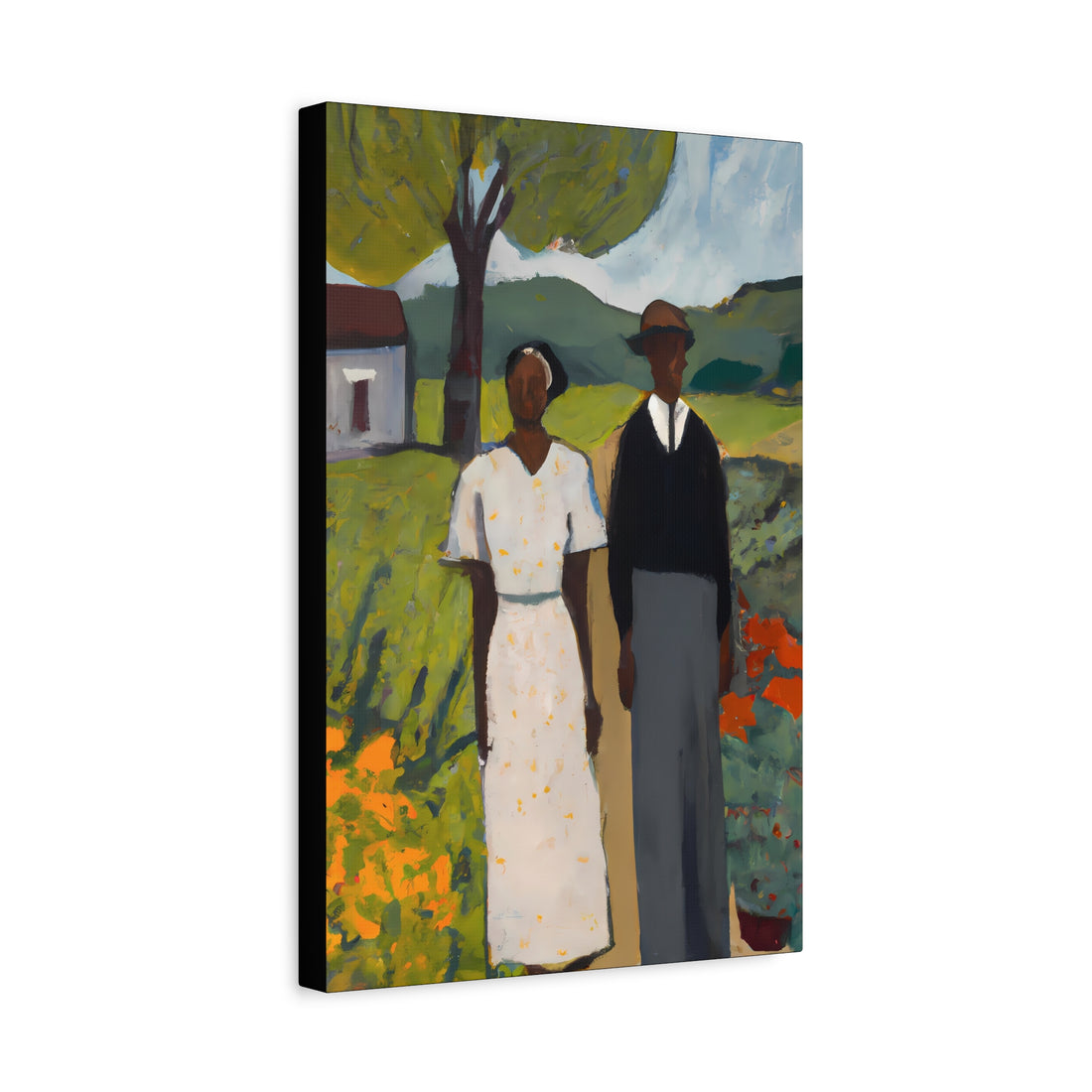 Fall Plantings Folk Art Series, CANVAS wall art