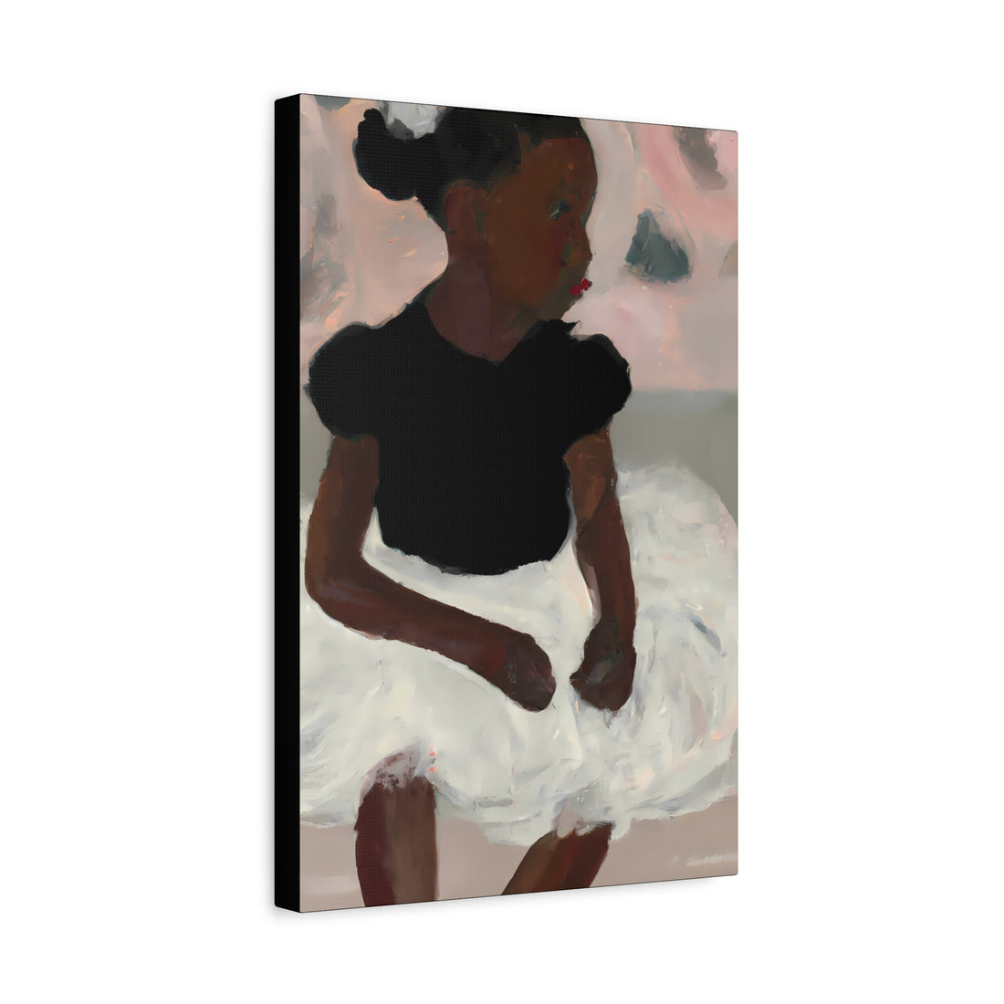 Black Ballerina Canvas Wall Art Daughter Series