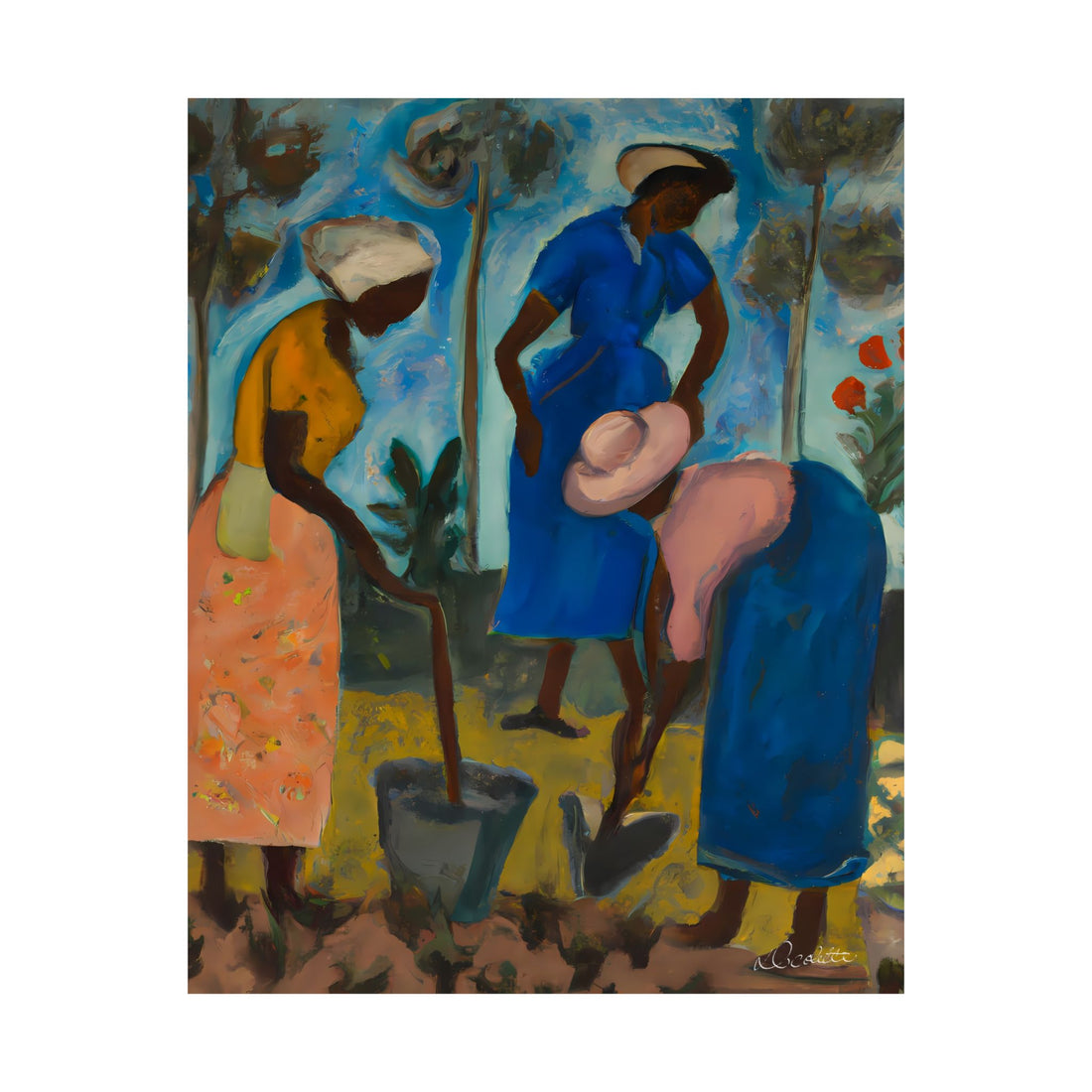 LADY IN YELLOW | Signed Giclée Art Print