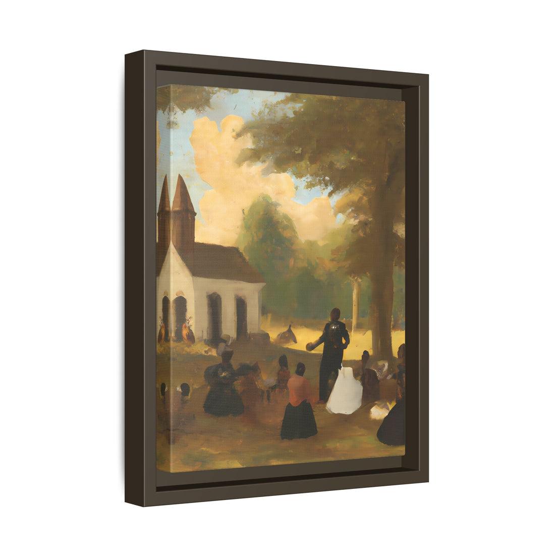 The Gathering, Vintage Series | Framed Canvas Wall Art