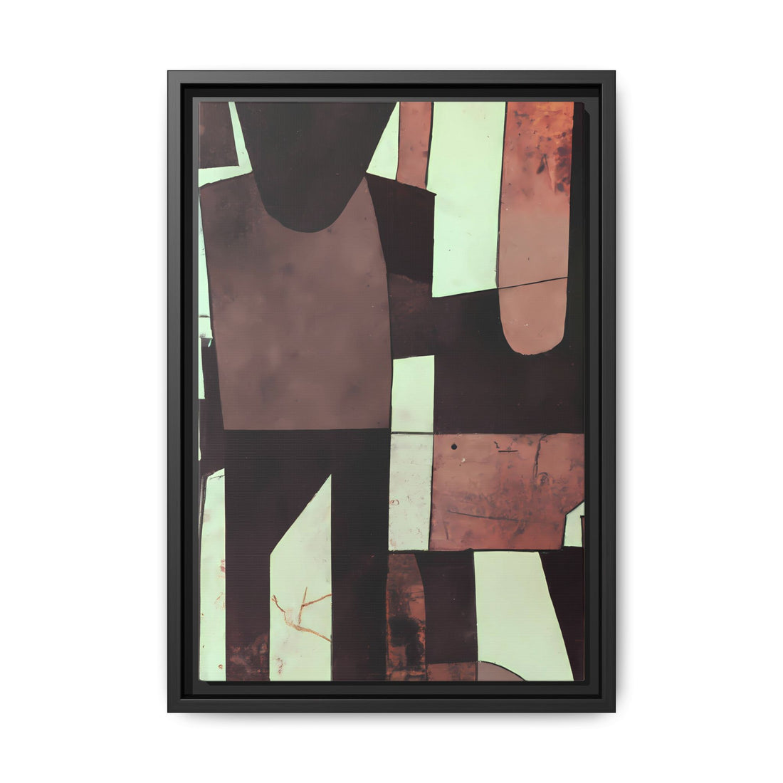 Partnership, Fluid Series | Framed Canvas Wall Art