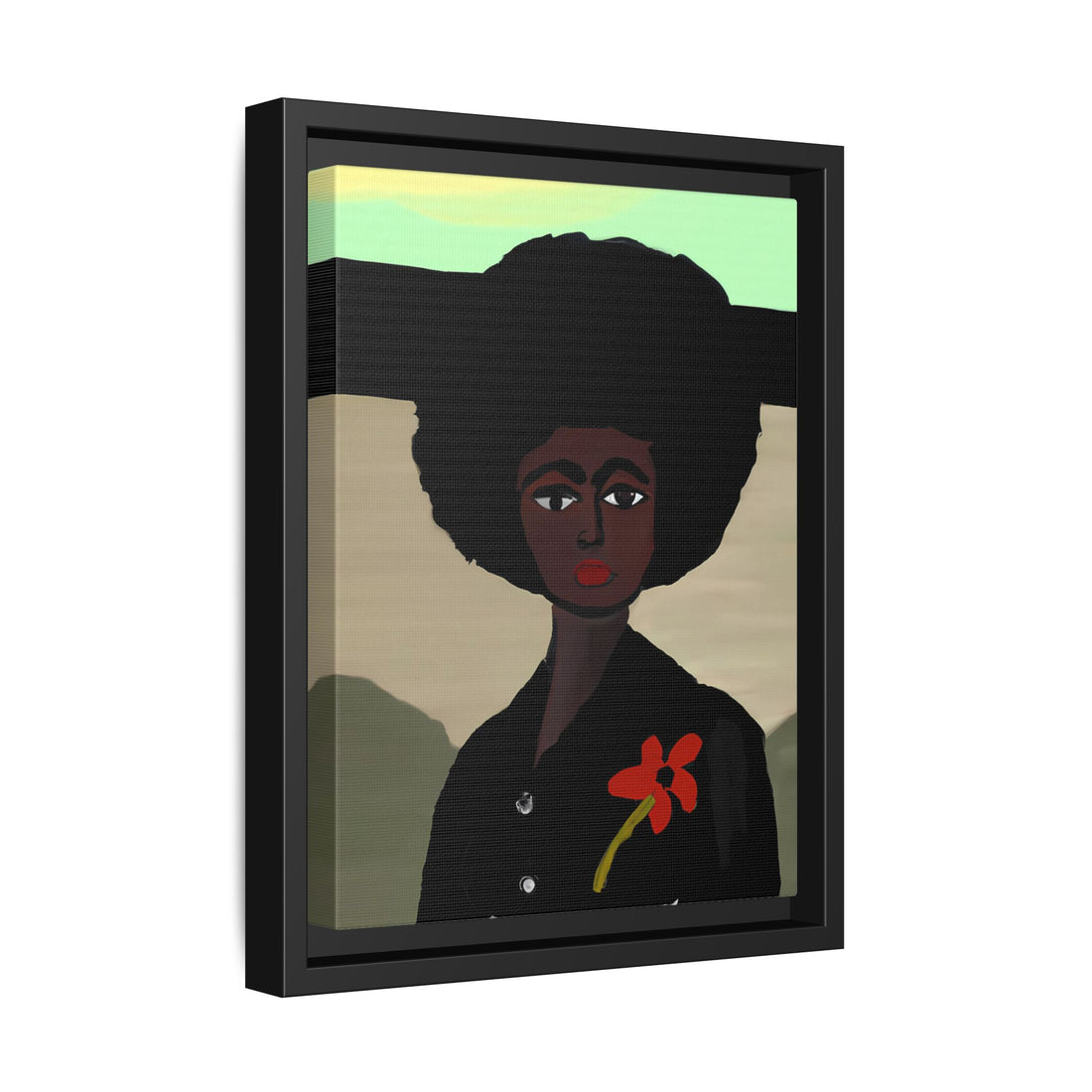Jo, Folk Series | Framed Canvas Wall Art