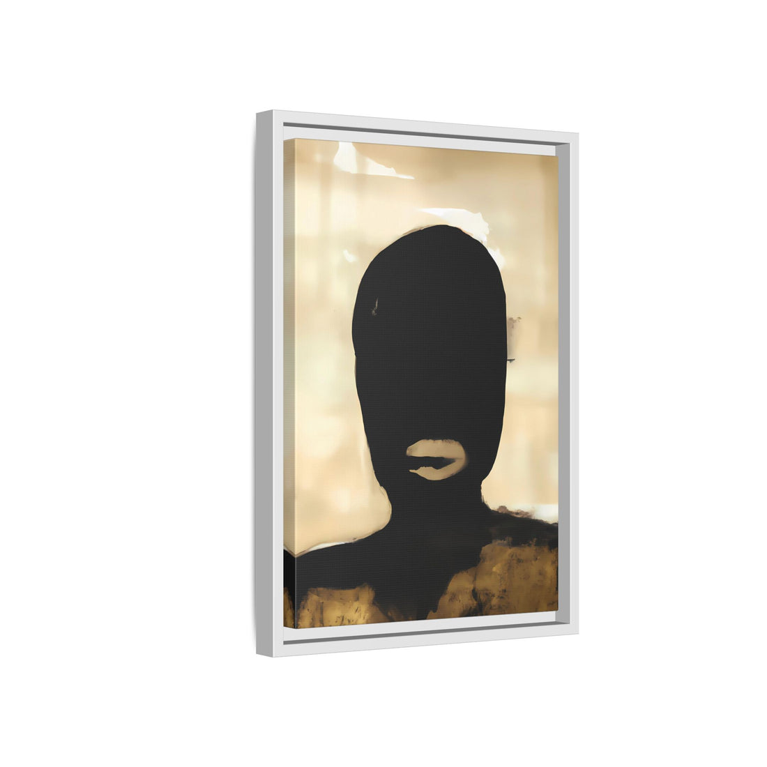 Study in Black 2, Fluid Series | Framed Canvas Wall Art