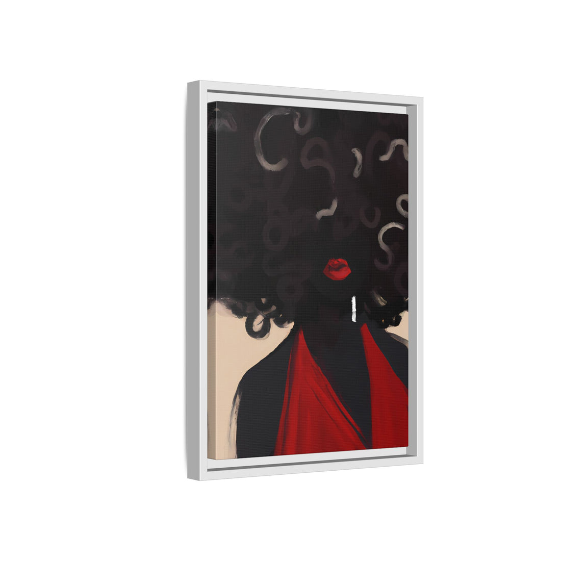 Afro Diva, Black Beauty Series | Framed Canvas Wall Art
