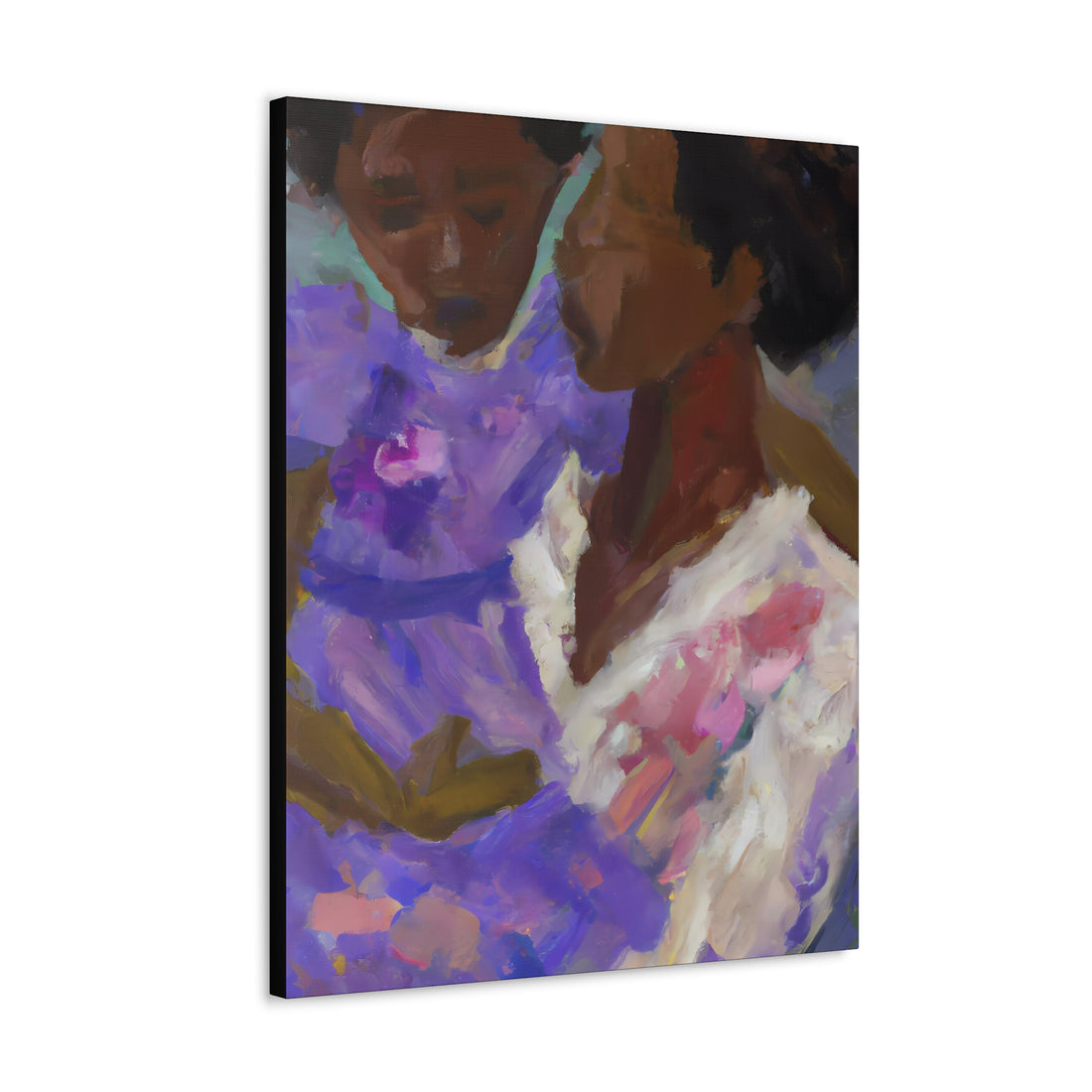 Lavender Mother, Canvas Wall Art Daughter Series