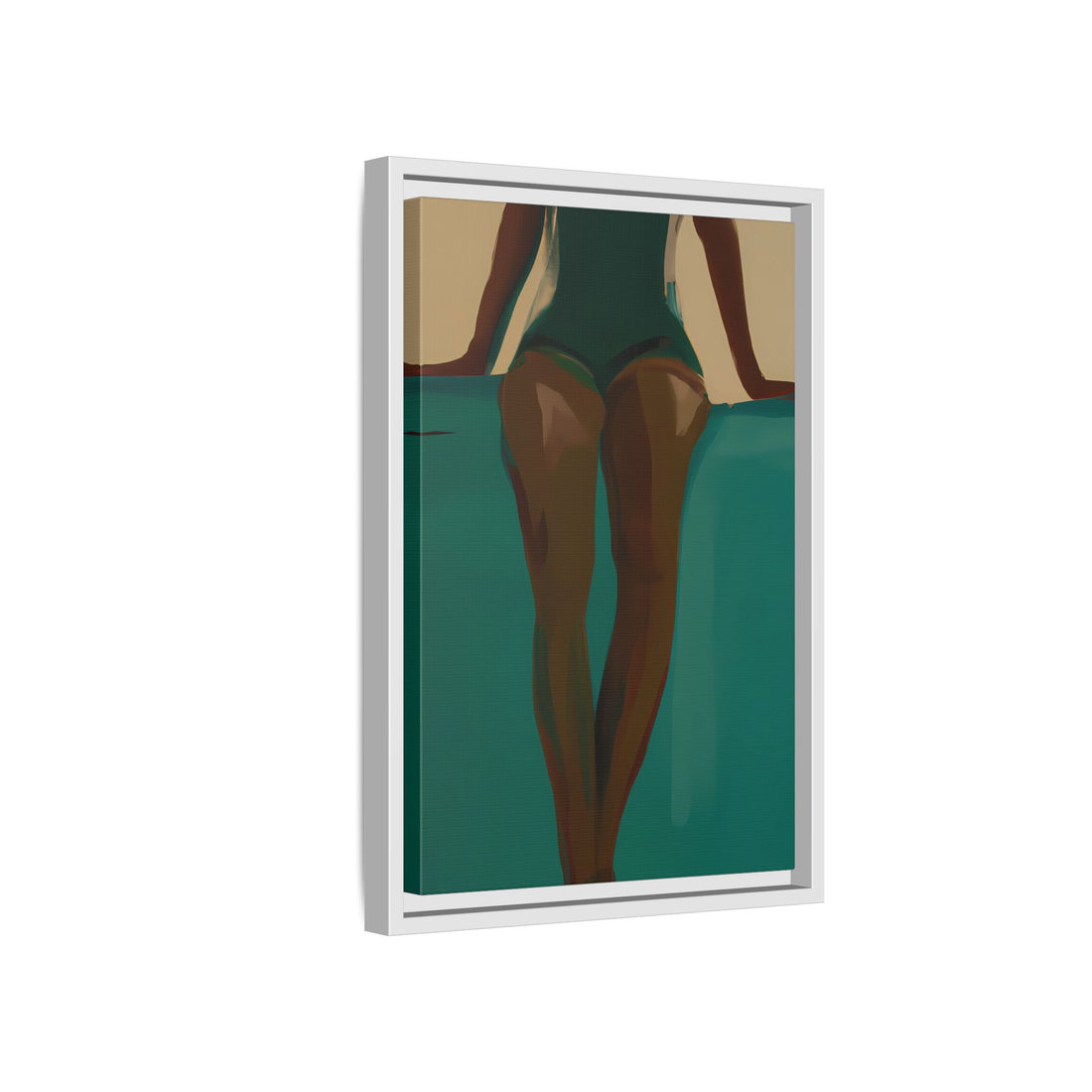 Relaxed, Fluid Series | Framed Canvas Wall Art