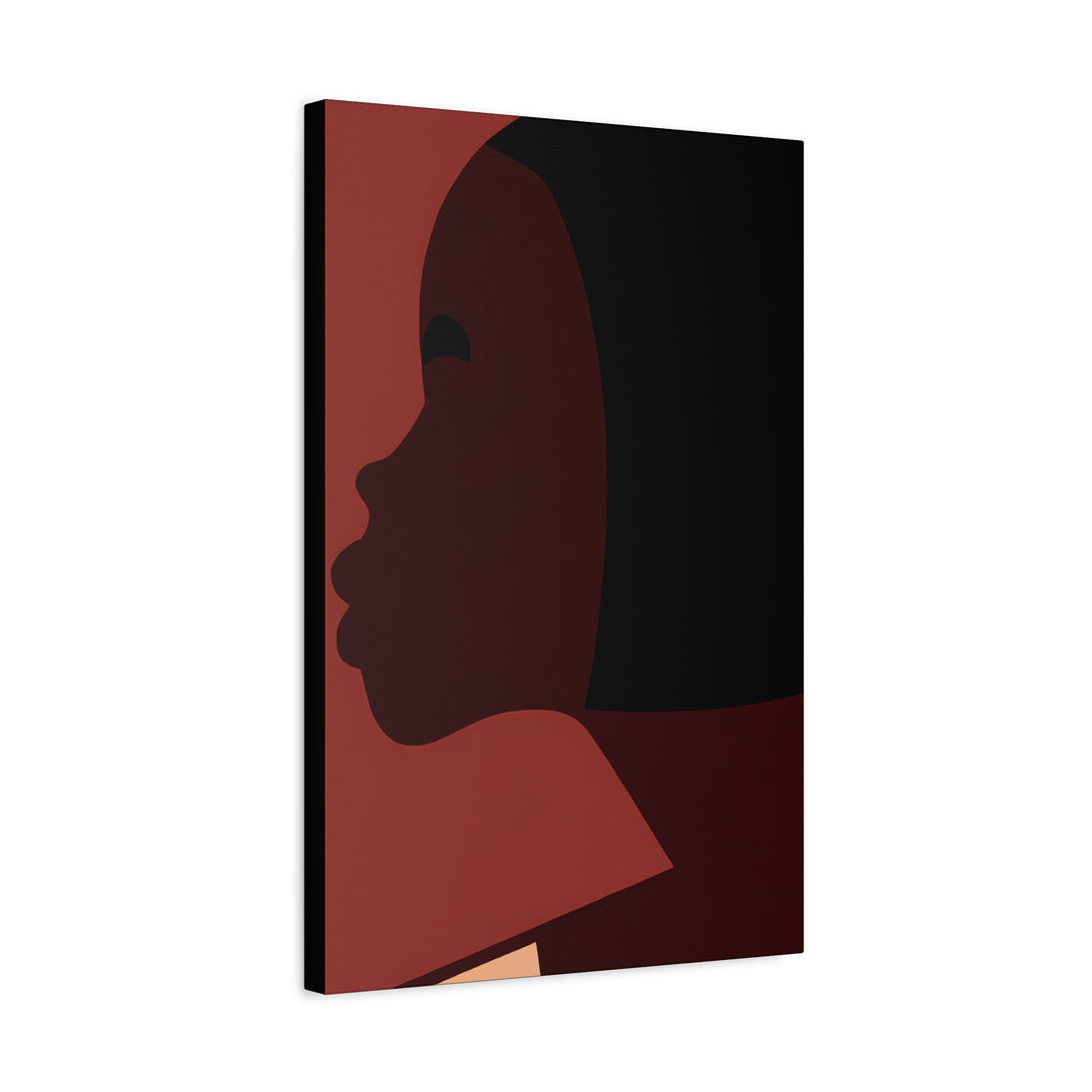 The Bob, Black Hair Art Series | Canvas Wall Art