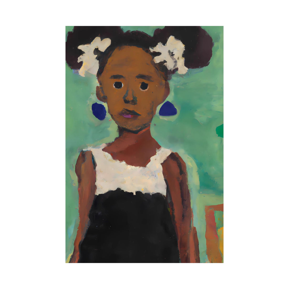 Girl in Afro Puffs, Daughter Series | Poster Print