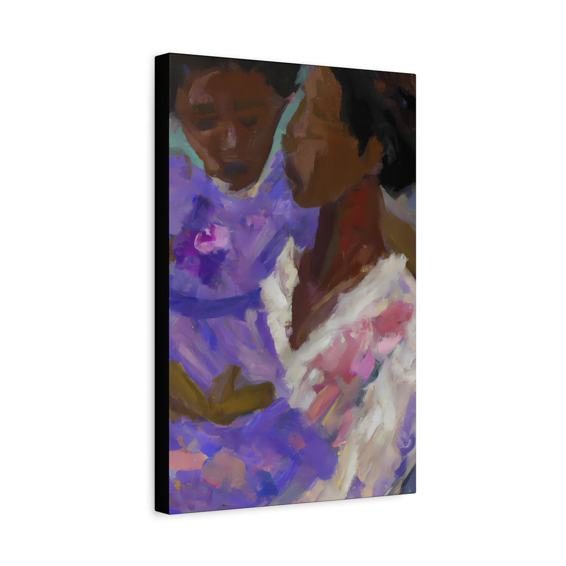 Lavender Mother, Canvas Wall Art Daughter Series