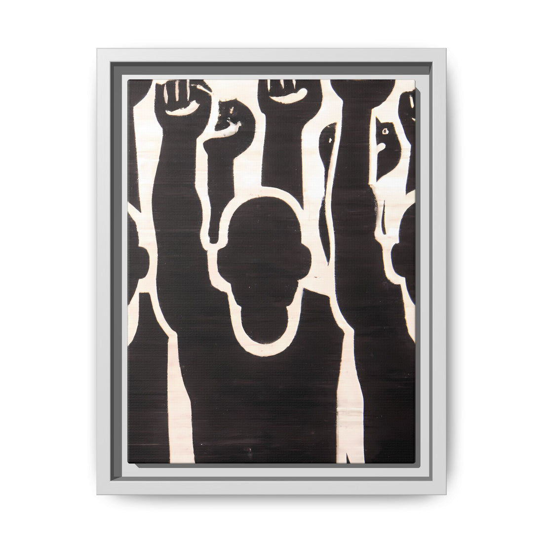 Hands Up 2, Abstract Series | Framed Canvas Wall Art