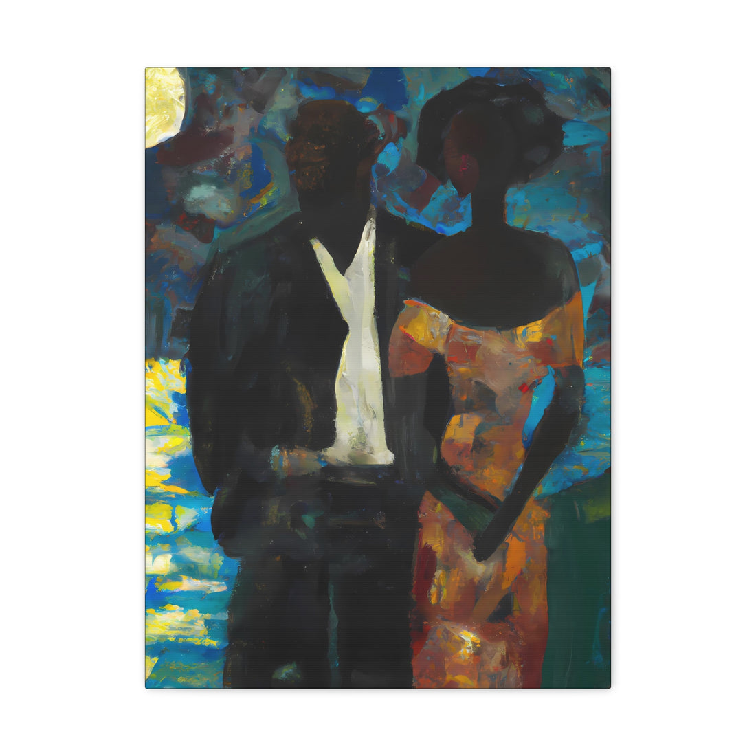 MoonLight, Black Love Series | CANVAS Gallery Wrap