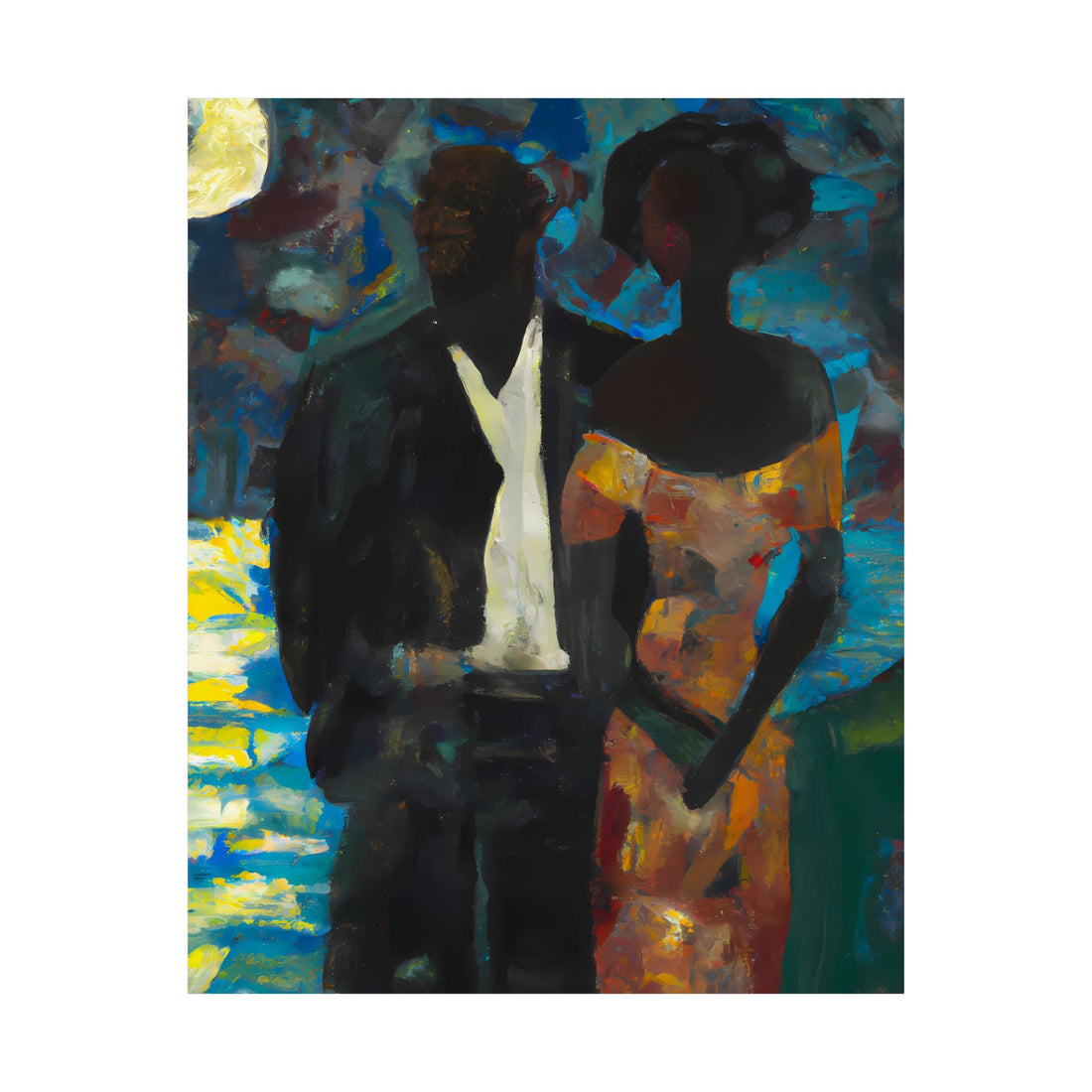 Moonlight, Couple Series | Poster Print