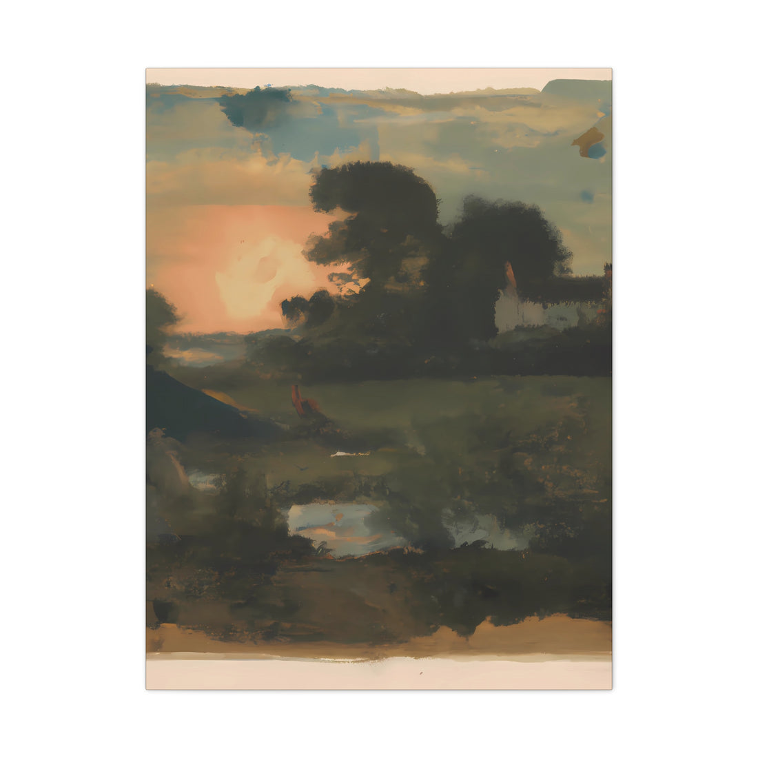 Sunset Glow, Landscape Art Series | Canvas Wall Art