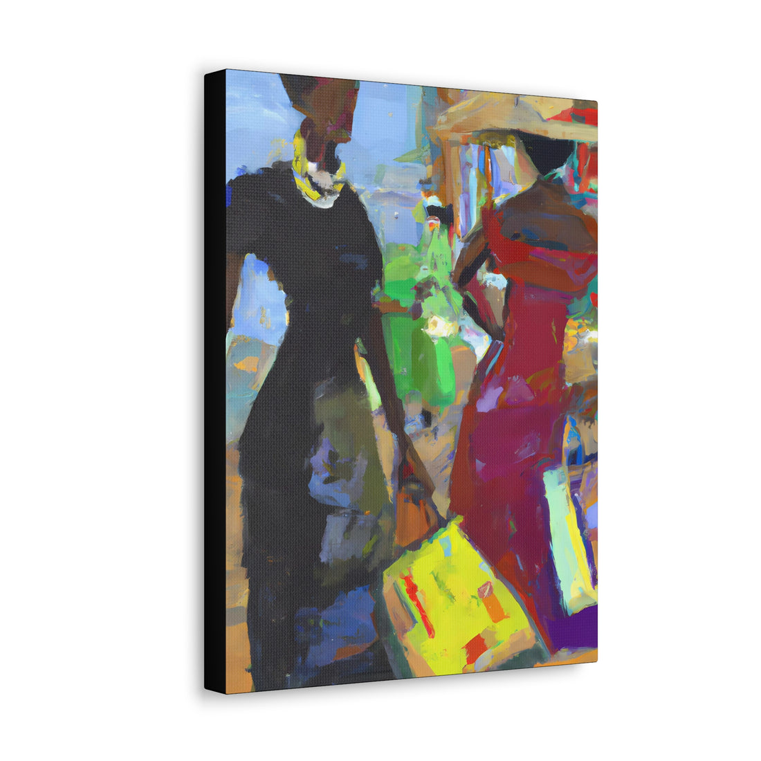 Lady in Red, Shopping Lifestyle Series | Canvas Wall Art