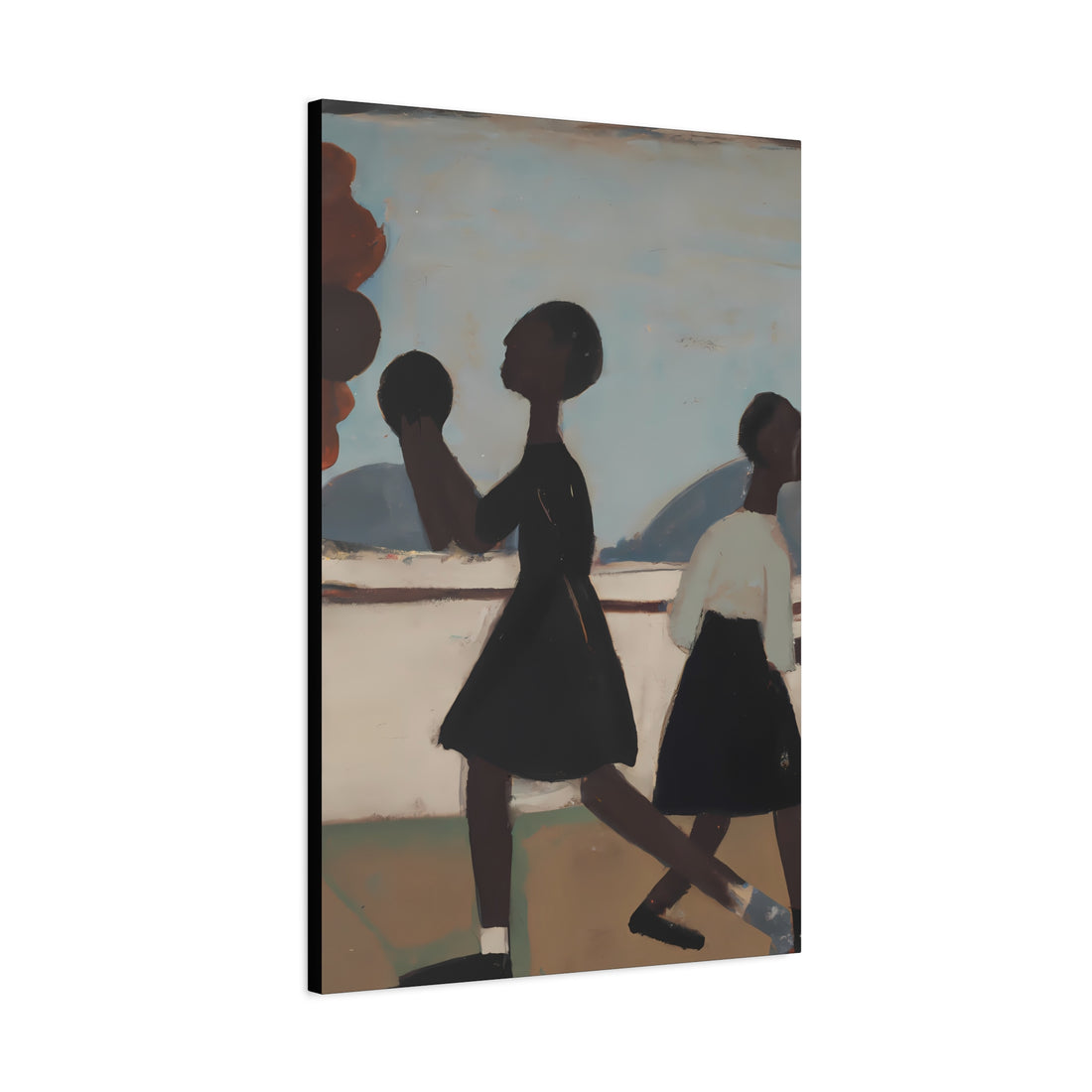 Play Ball, Folk Art Series CANVAS wall art