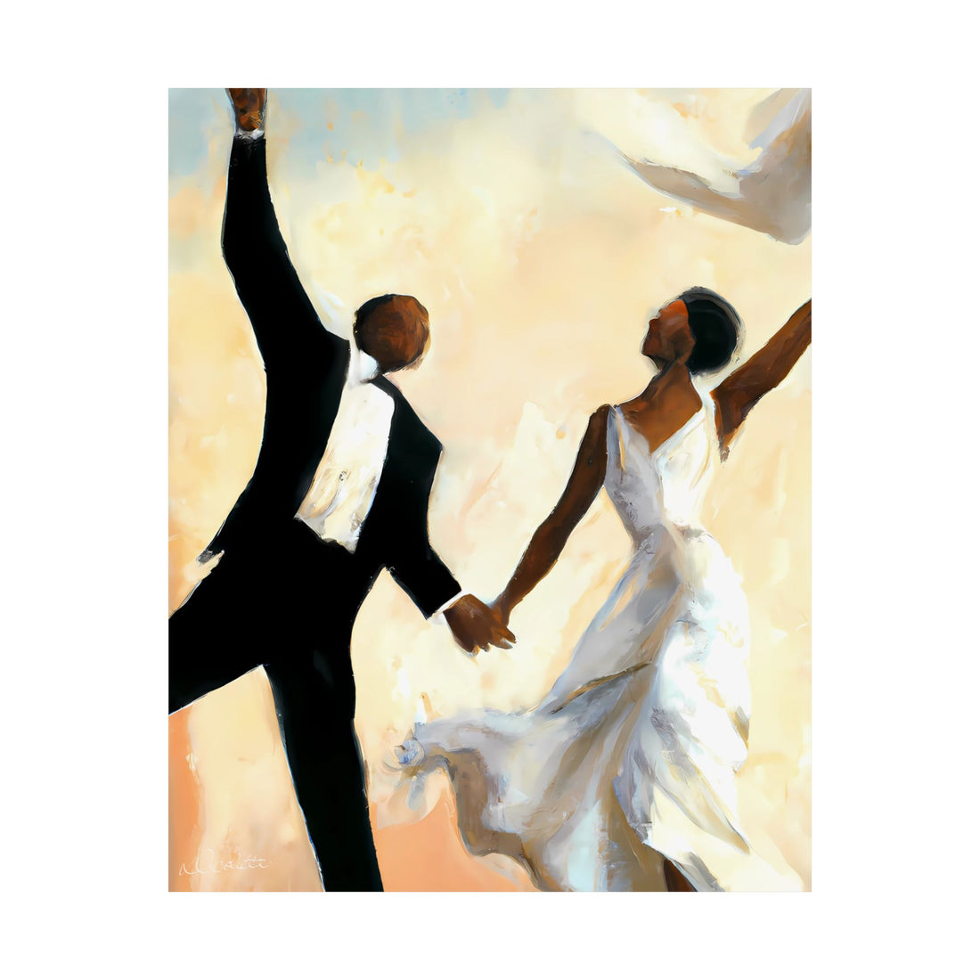 Wedding Day, Jumping the Broom | Signed Giclée Art Print