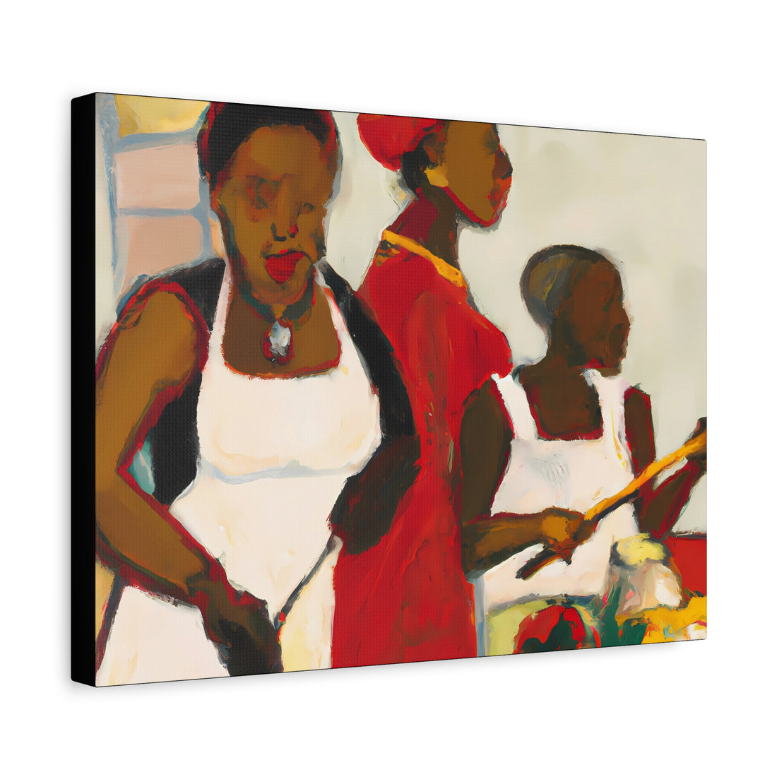 Lady in White, Over the Sofa | Horizontal CANVAS Art