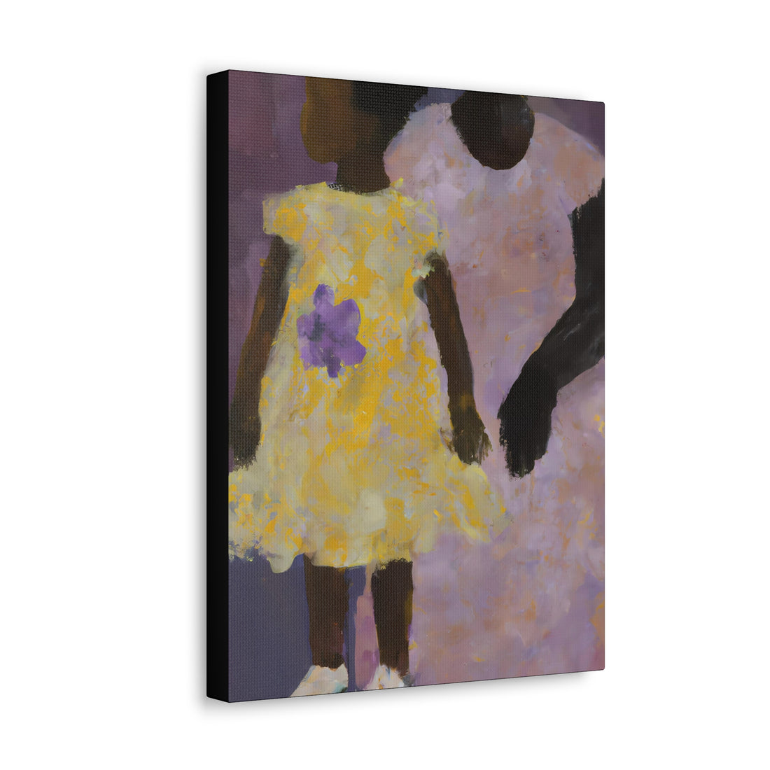 Yellow Mother, Daughter Series Canvas Wall Art