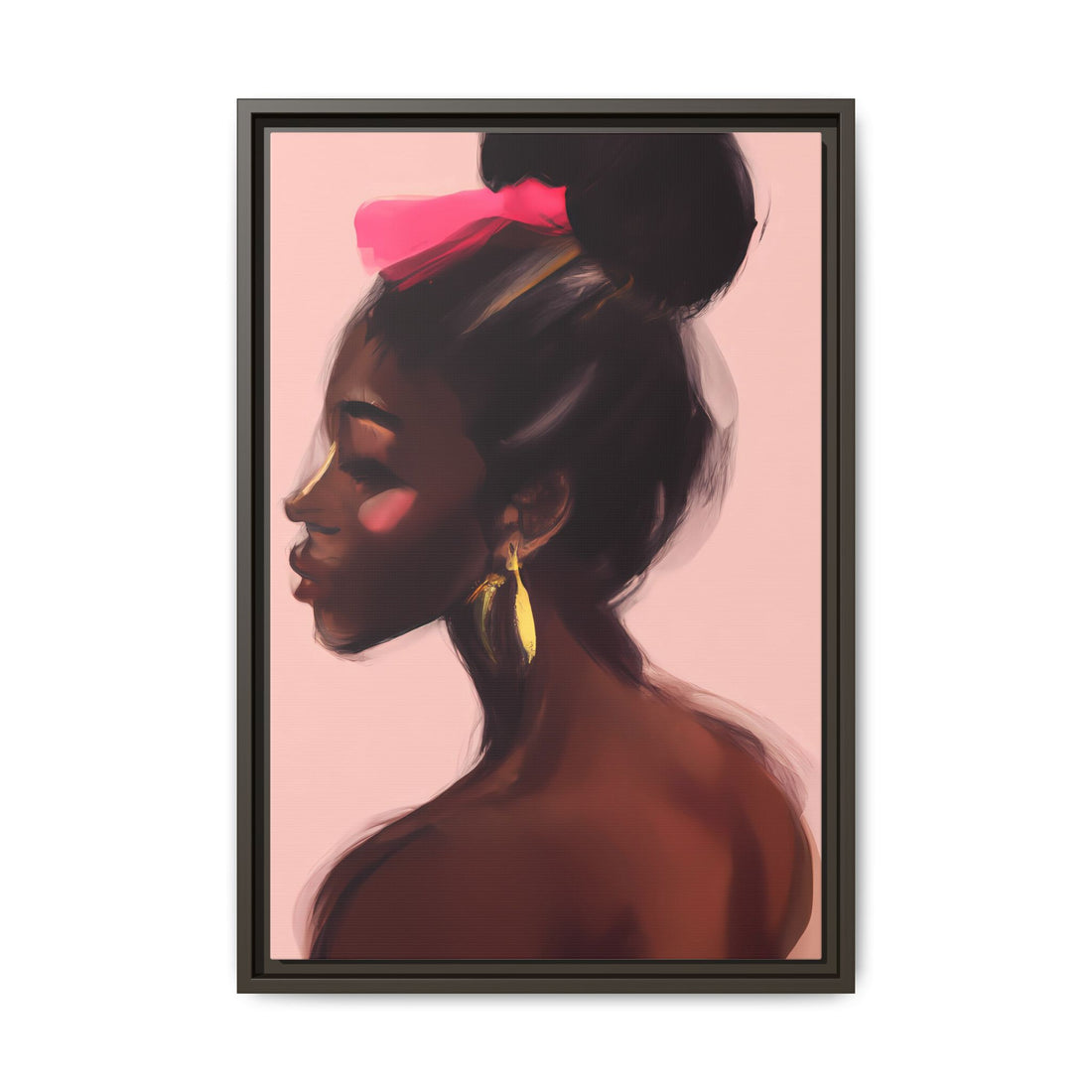 Dance Diva, Black Beauty | Framed Canvas Wall Art