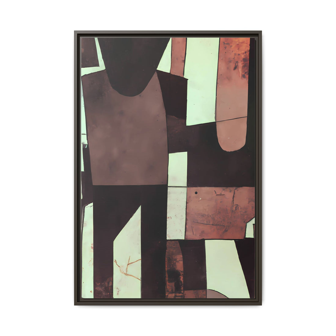 Partnership, Fluid Series | Framed Canvas Wall Art