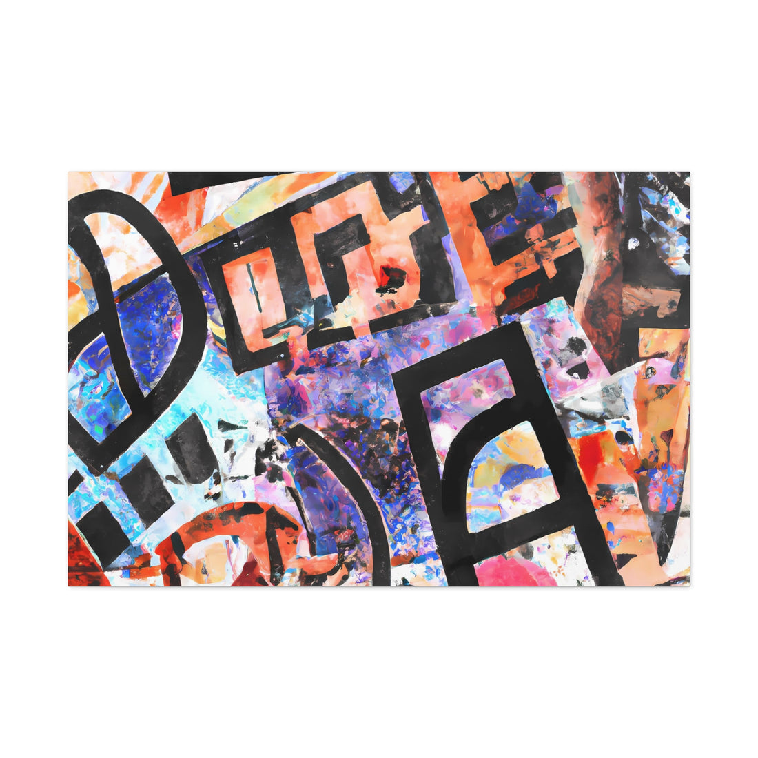 The D, Graffiti Series | Horizontal Wall Art