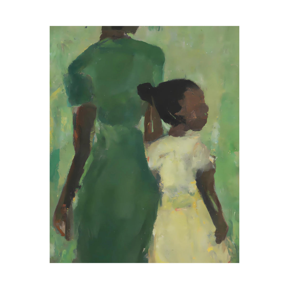 Green Mother, Daughter Series | Poster Print