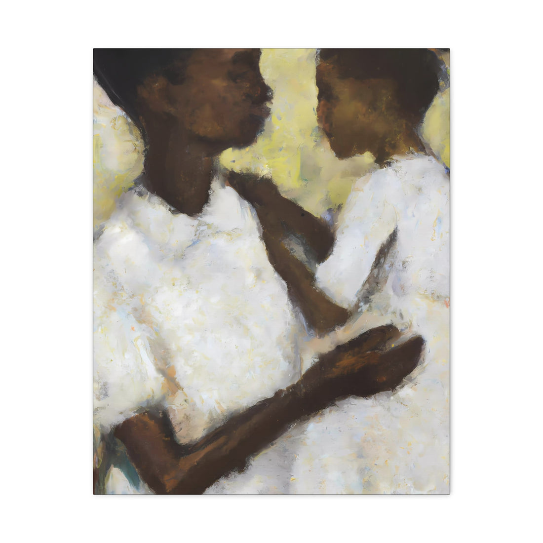 Ivory Mother, Canvas Wall Art Daughter Series