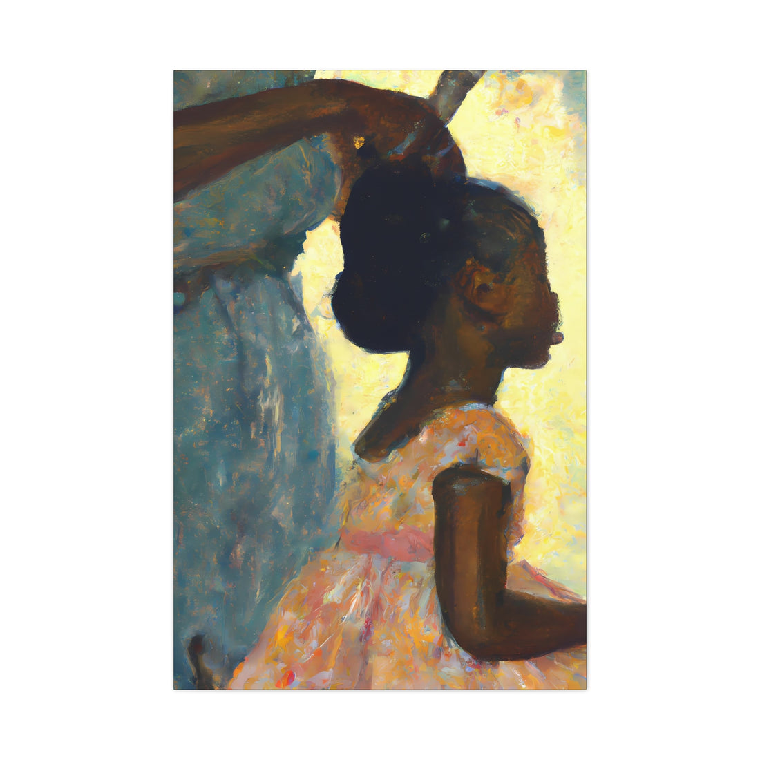Hair Days, Daughter Series, Canvas Wall Art