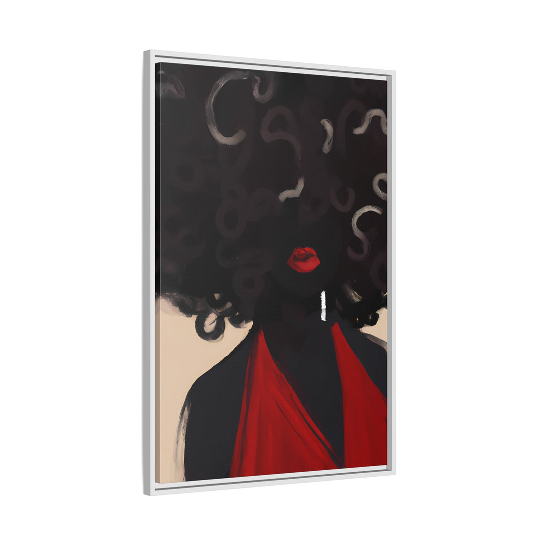 Afro Diva, Black Beauty Series | Framed Canvas Wall Art