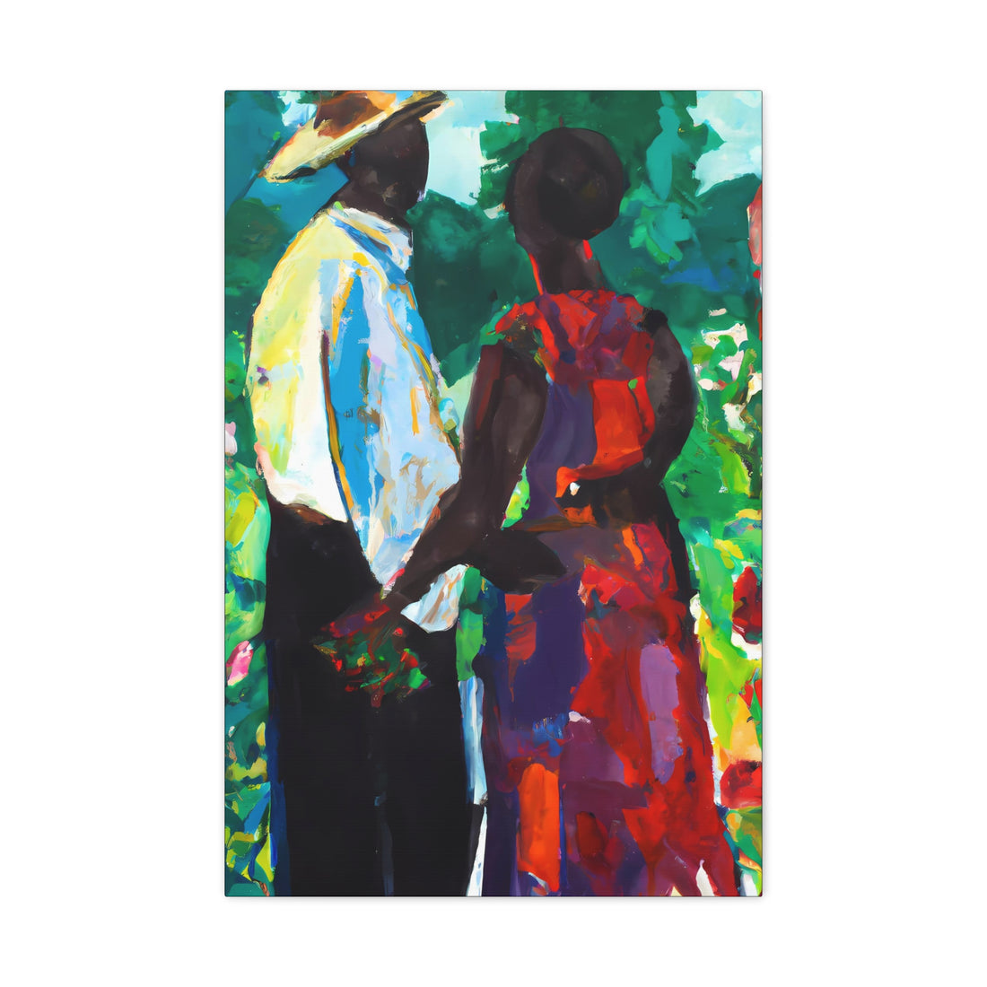 Red Flowers, Black Love Series | CANVAS wall art