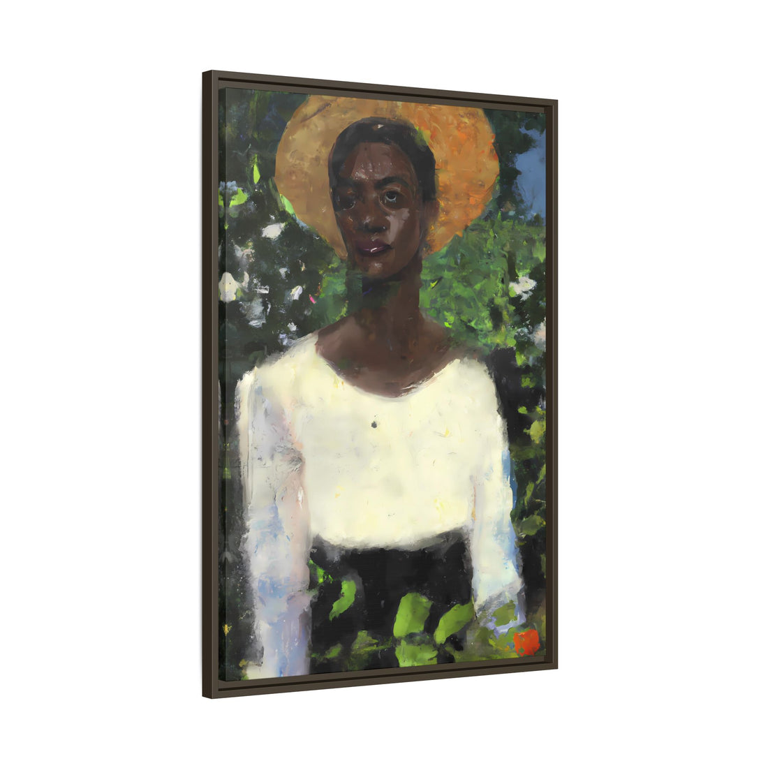 Lady 2, Cottage Series | Framed Canvas Art
