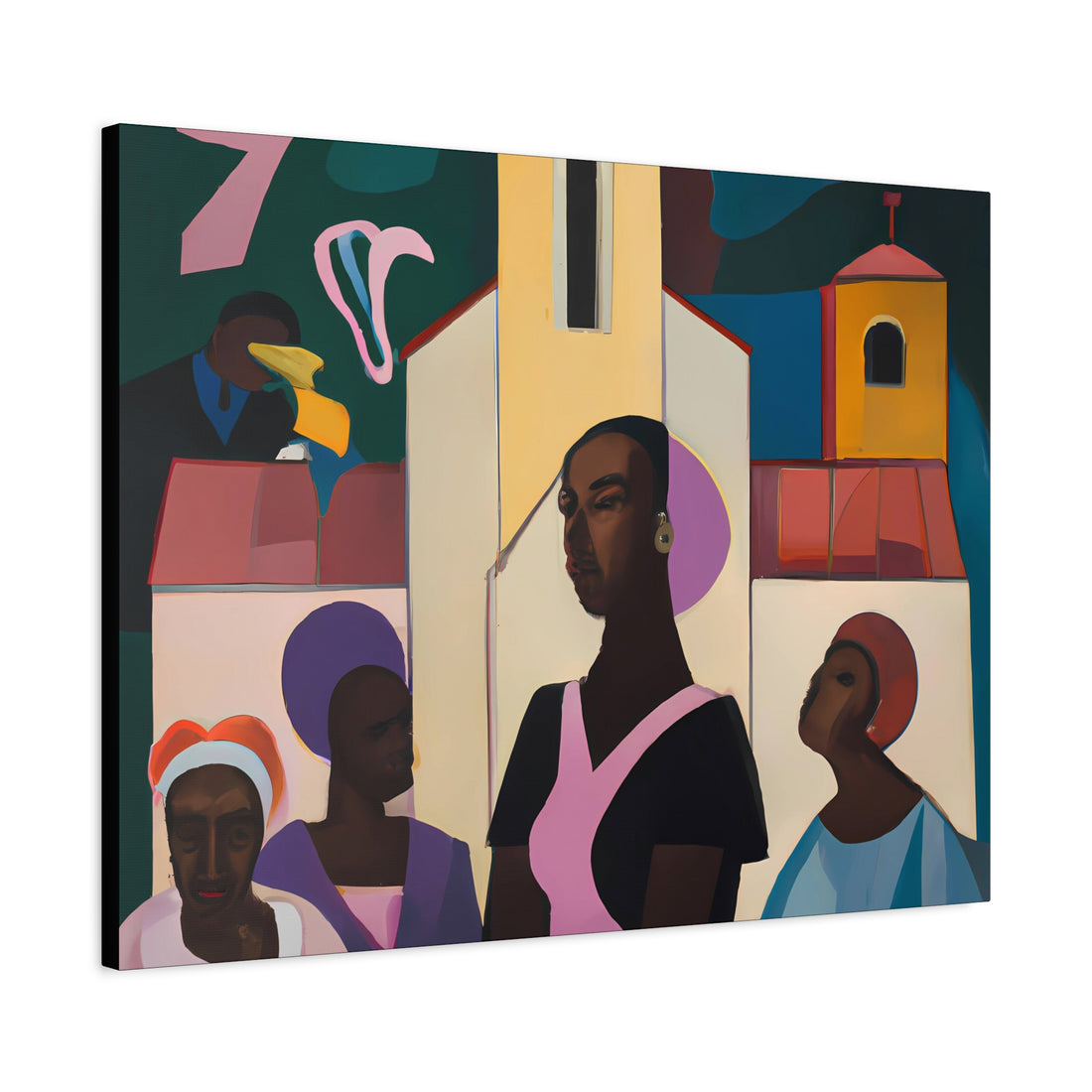 Lady in Lavender, Over the Sofa | Large CANVAS Wall Art