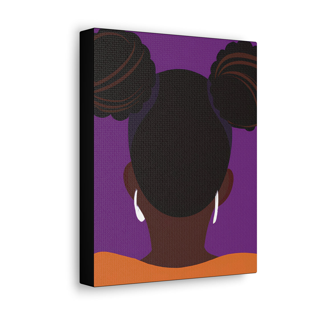 The Afro Puffs, Black Hair Art Series | Canvas Wall Art