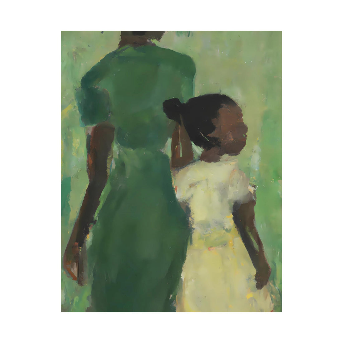Green Mother, Daughter Series | Poster Print