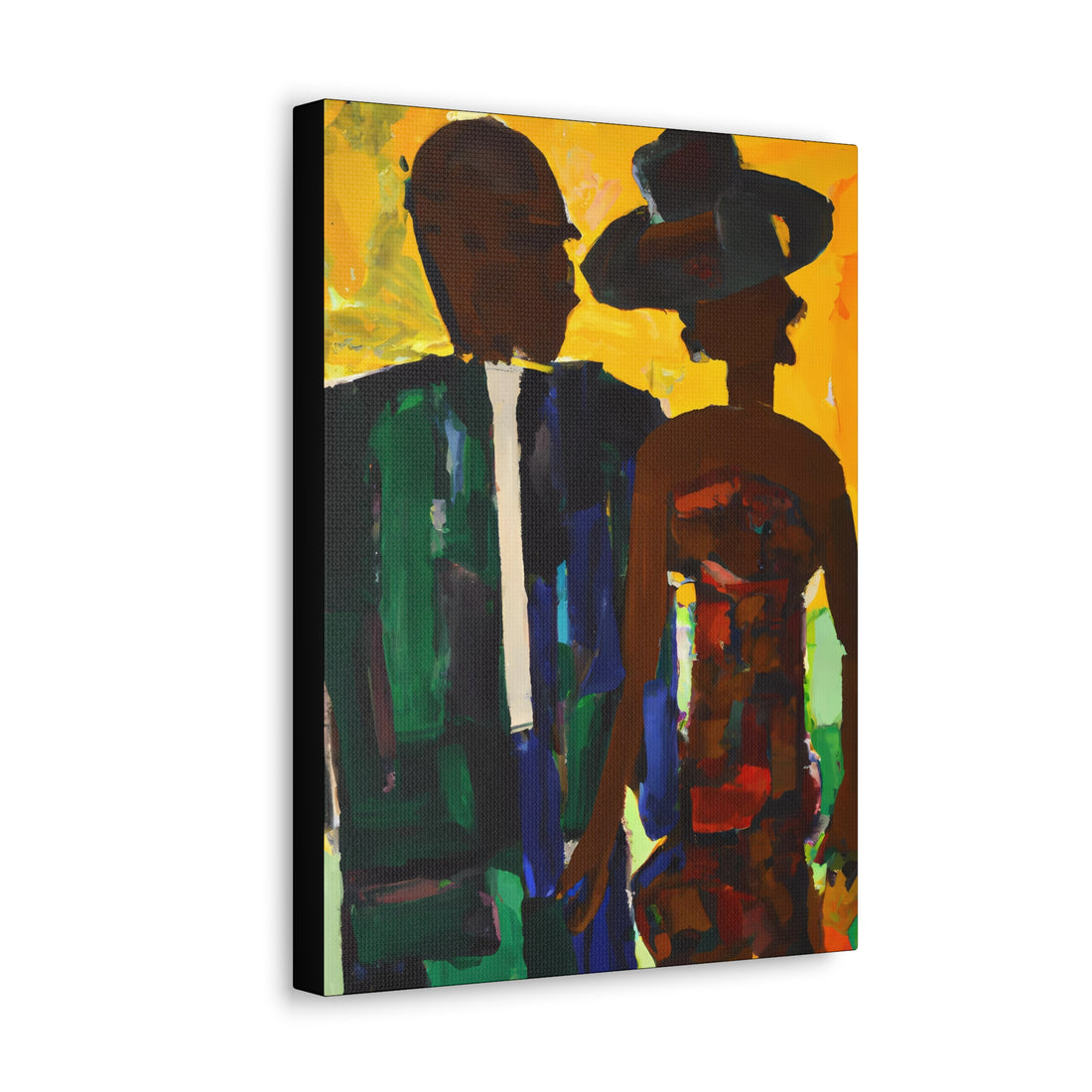 His Hat, Black Love Series | CANVAS Gallery Wrap