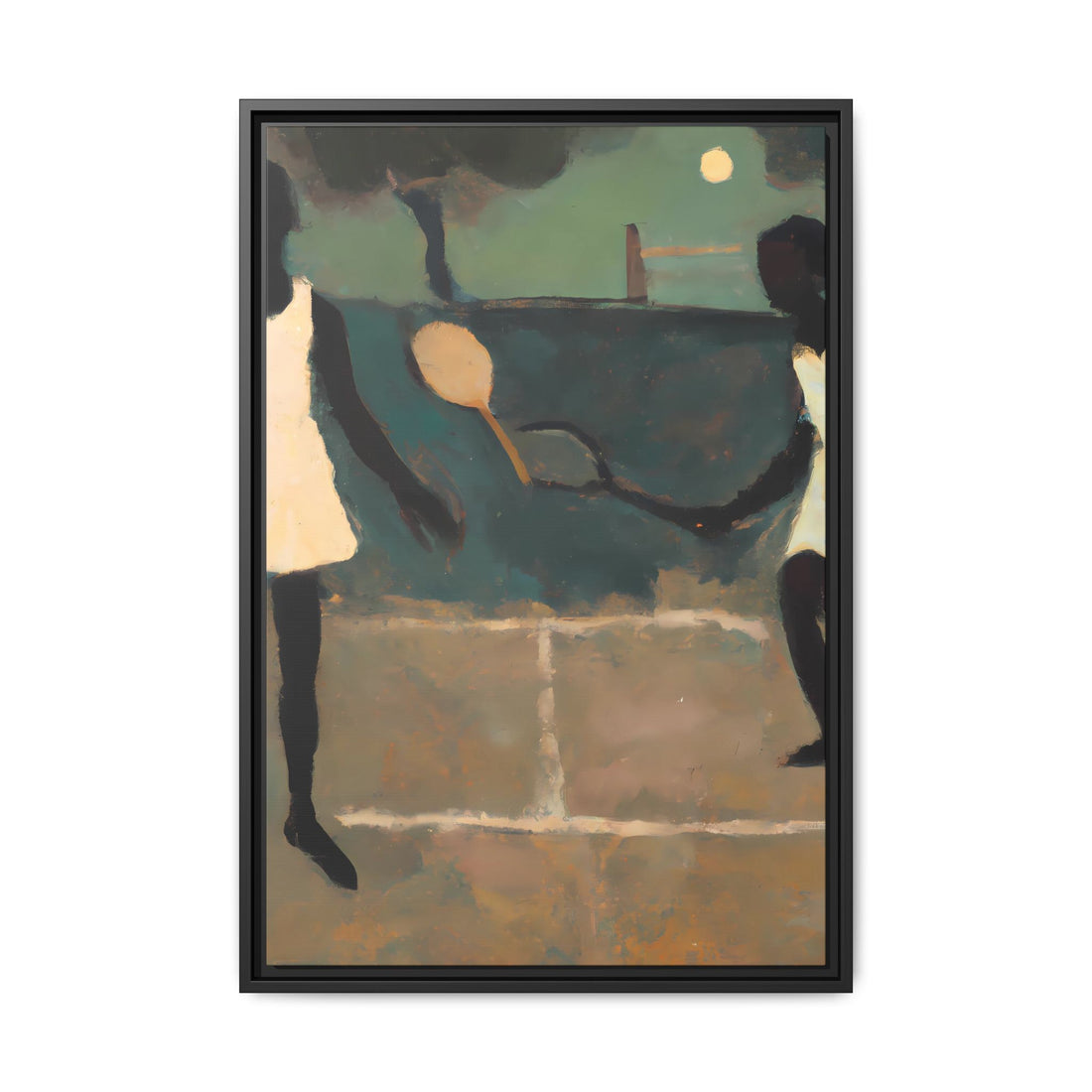 Doubles, Folk Series | Framed Canvas Art