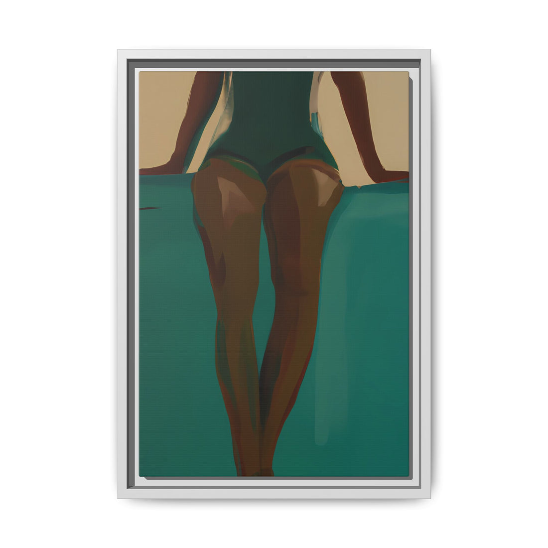 Relaxed, Fluid Series | Framed Canvas Wall Art