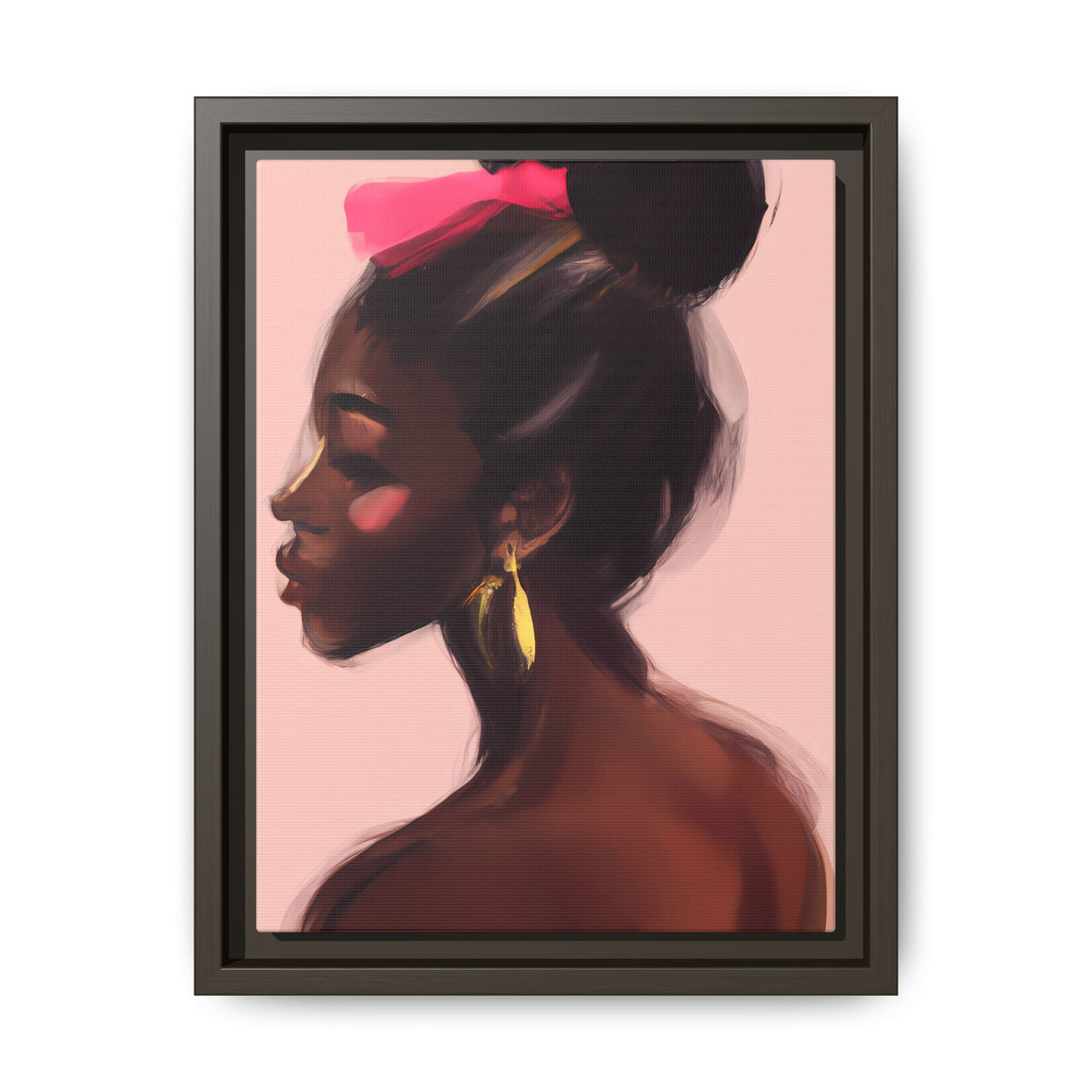 Dance Diva, Black Beauty | Framed Canvas Wall Art