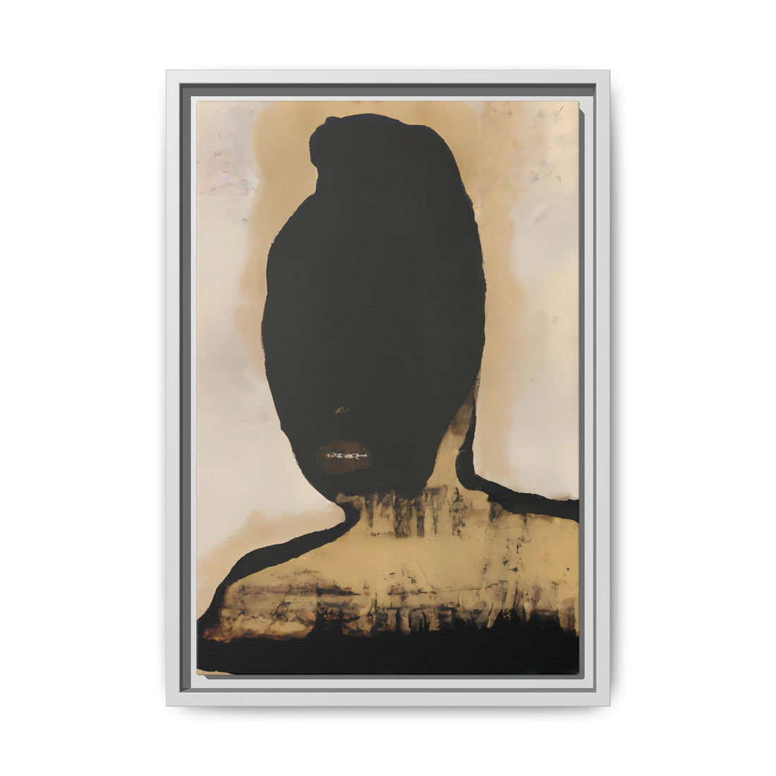 Study in Black, Fluid Series | Framed Canvas Wall Art