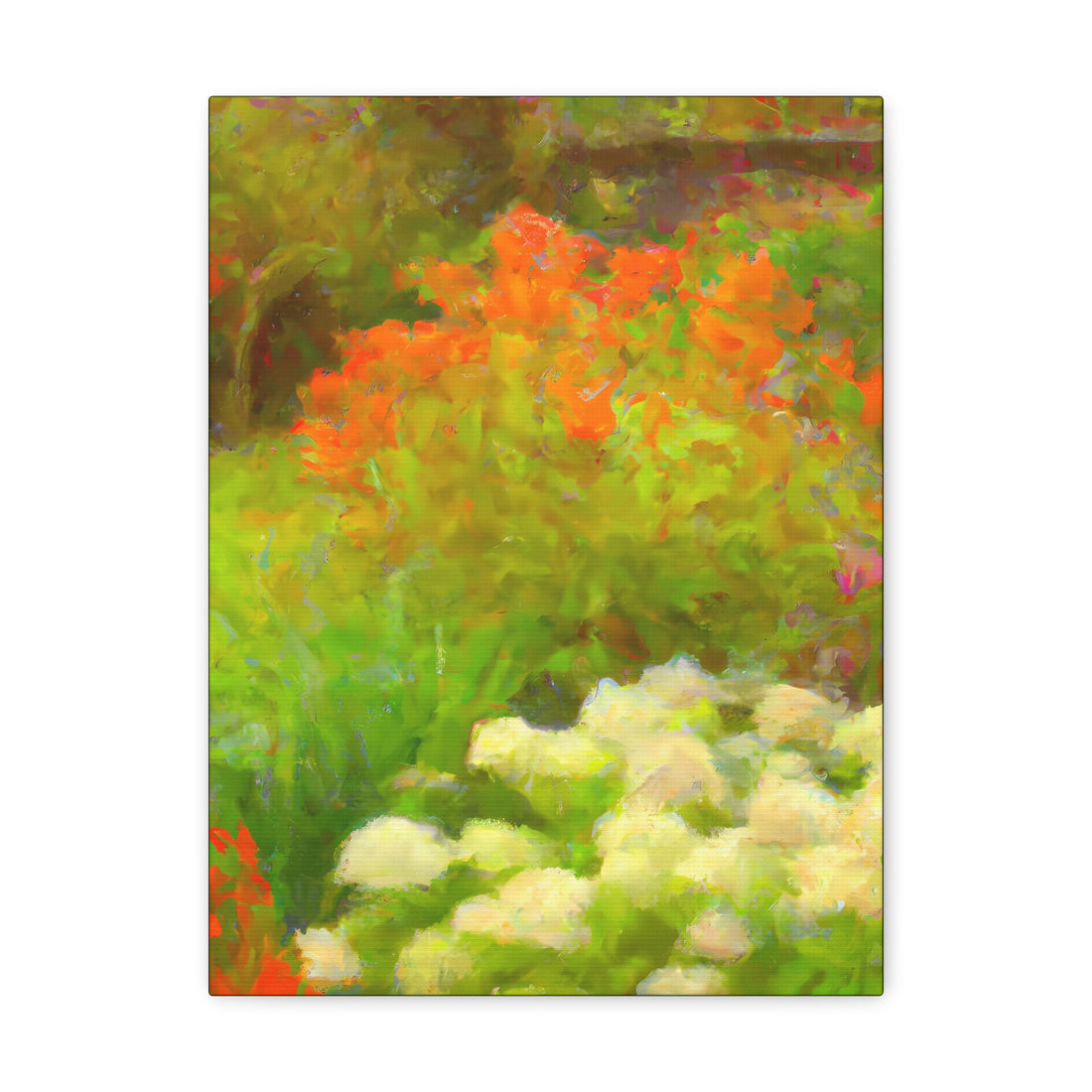 Orange Flowers, Cottage Series CANVAS wall art