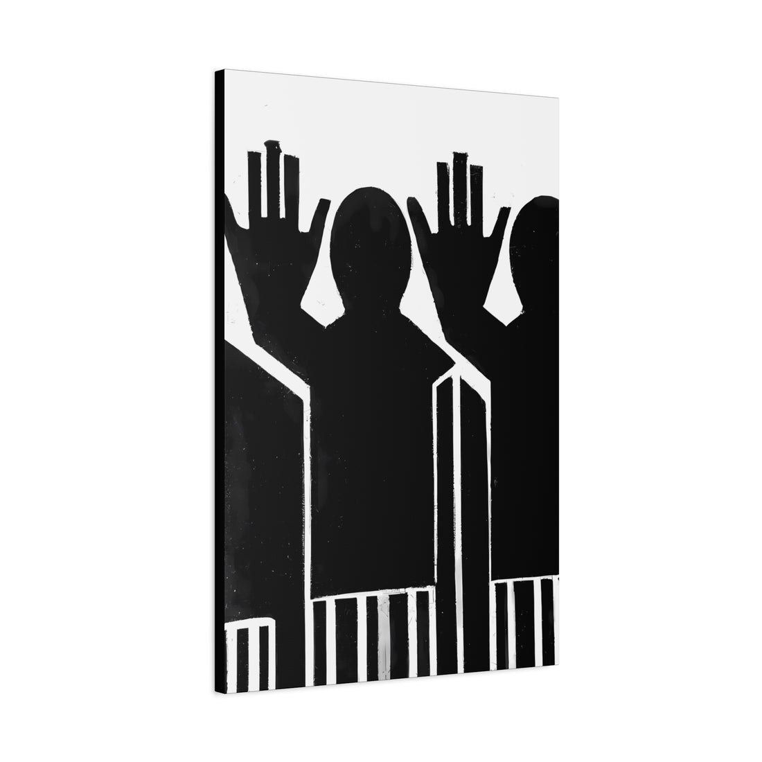 Hands Up 3, Contrast Series | Canvas Wall Art