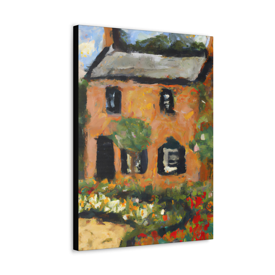 Brick Garden Cottage Series, CANVAS wall art