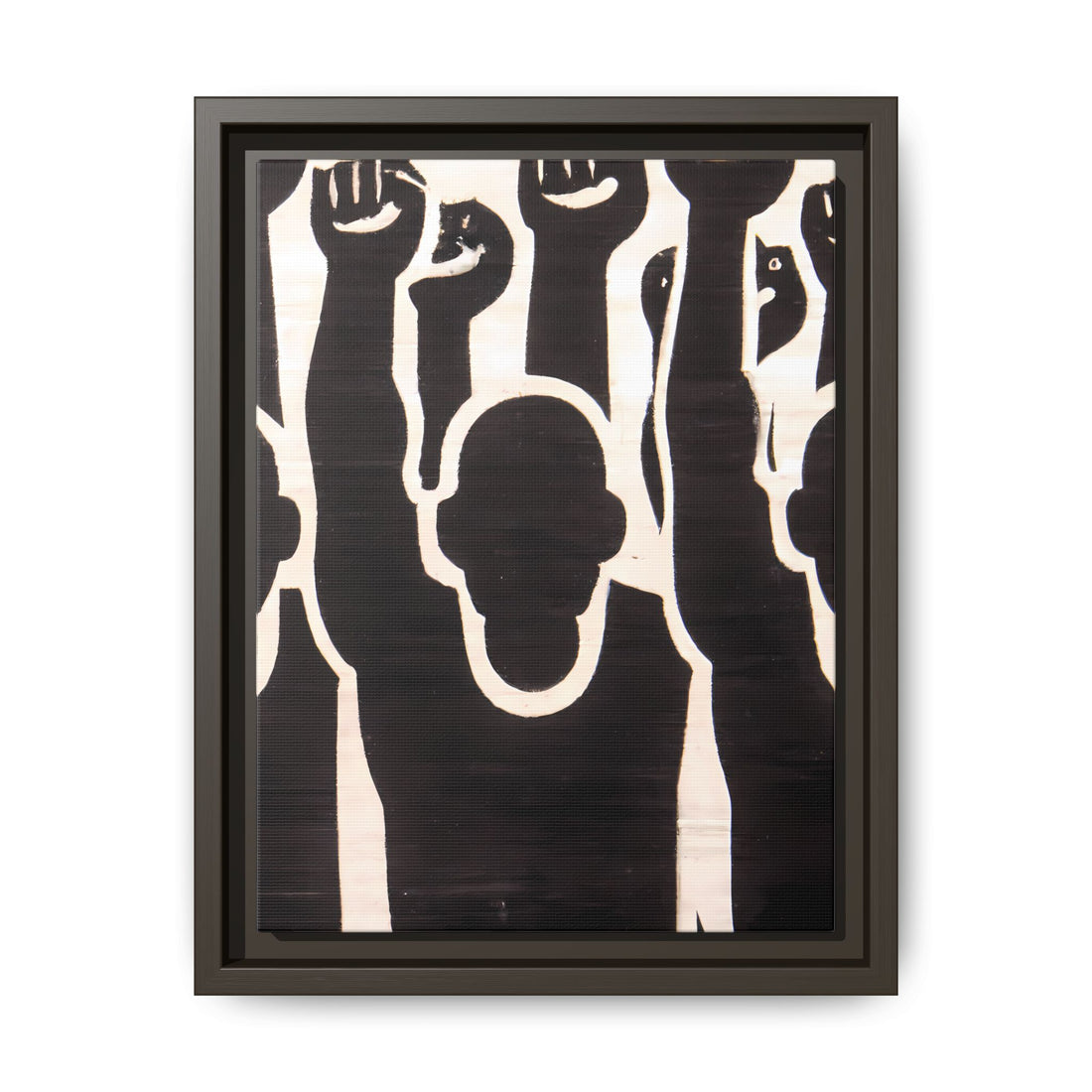 Hands Up 2, Abstract Series | Framed Canvas Wall Art