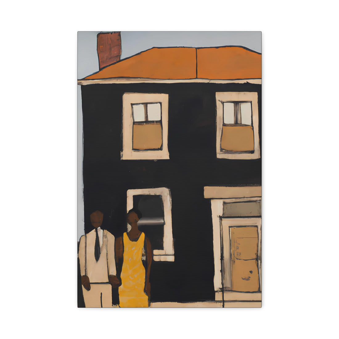 Family Home Folk Art Series, CANVAS wall art
