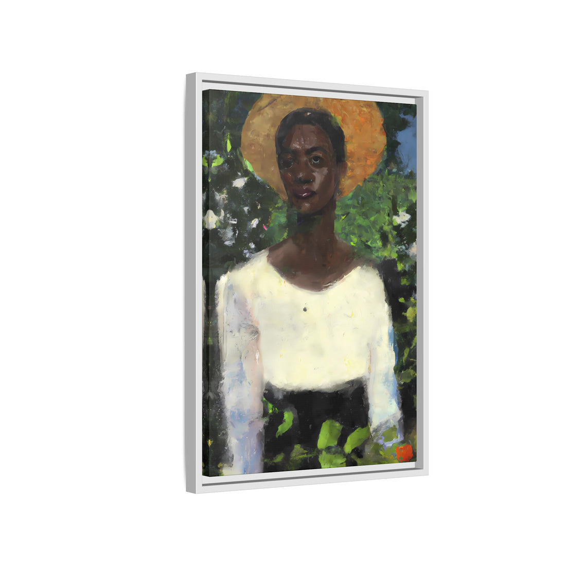 Lady 2, Cottage Series | Framed Canvas Art