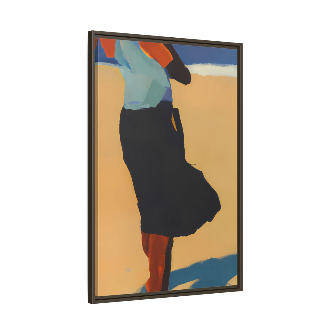 Optimistic, Fluid Series | Framed Canvas Wall Art